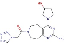1-[2-amino-7-(1H-tetrazol-1-ylacetyl)-6,7,8,9-tetrahydro-5H-pyrimido[4,5-d]azepin-4-yl]pyrrolidin-3-ol