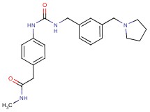 N-methyl-2-{4-[({[3-(pyrrolidin-1-ylmethyl)benzyl]amino}carbonyl)amino]phenyl}acetamide