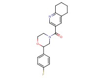 3-{[2-(4-fluorophenyl)morpholin-4-yl]carbonyl}-5,6,7,8-tetrahydroquinoline