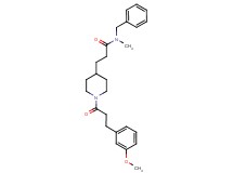 N-benzyl-3-{1-[3-(3-methoxyphenyl)propanoyl]-4-piperidinyl}-N-methylpropanamide