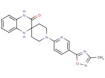 1-[5-(3-methyl-1,2,4-oxadiazol-5-yl)-2-pyridinyl]-1',4'-dihydro-3'H-spiro[piperidine-4,2'-quinoxalin]-3'-one