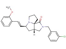 (3aS*,5S*,9aS*)-2-(3-chlorobenzyl)-5-[(E)-2-(2-methoxyphenyl)vinyl]hexahydro-7H-pyrrolo[3,4-g]pyrrolizin-1(2H)-one