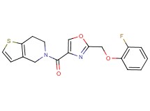 5-({2-[(2-fluorophenoxy)methyl]-1,3-oxazol-4-yl}carbonyl)-4,5,6,7-tetrahydrothieno[3,2-c]pyridine