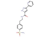 N-{2-[4-(aminosulfonyl)phenyl]ethyl}-3-pyridin-2-yl-1H-pyrazole-5-carboxamide