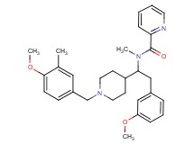 N-[1-[1-(4-methoxy-3-methylbenzyl)-4-piperidinyl]-2-(3-methoxyphenyl)ethyl]-N-methyl-2-pyridinecarboxamide
