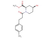 methyl (2R*,4S*)-4-hydroxy-1-[3-(4-methylphenyl)propanoyl]piperidine-2-carboxylate