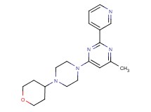 4-methyl-2-pyridin-3-yl-6-[4-(tetrahydro-2H-pyran-4-yl)piperazin-1-yl]pyrimidine