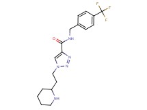1-(2-piperidin-2-ylethyl)-N-[4-(trifluoromethyl)benzyl]-1H-1,2,3-triazole-4-carboxamide