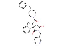 3-[2-(4-benzyl-1-piperidinyl)-2-oxoethyl]-3-(2-methylphenyl)-1-(3-pyridinylmethyl)-2,5-pyrrolidinedione