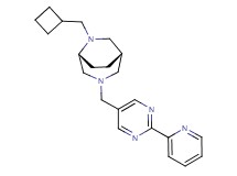 (1S*,5R*)-6-(cyclobutylmethyl)-3-[(2-pyridin-2-ylpyrimidin-5-yl)methyl]-3,6-diazabicyclo[3.2.2]nonane