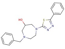 1-benzyl-4-(5-phenyl-1,3,4-thiadiazol-2-yl)-1,4-diazepan-6-ol