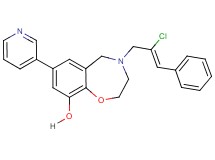 4-[(2Z)-2-chloro-3-phenyl-2-propen-1-yl]-7-(3-pyridinyl)-2,3,4,5-tetrahydro-1,4-benzoxazepin-9-ol