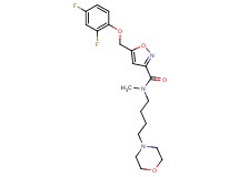 5-[(2,4-difluorophenoxy)methyl]-N-methyl-N-[4-(4-morpholinyl)butyl]-3-isoxazolecarboxamide