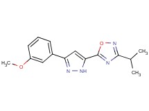 3-isopropyl-5-[3-(3-methoxyphenyl)-1H-pyrazol-5-yl]-1,2,4-oxadiazole