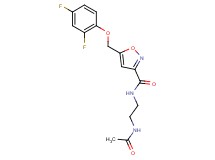 N-[2-(acetylamino)ethyl]-5-[(2,4-difluorophenoxy)methyl]-3-isoxazolecarboxamide