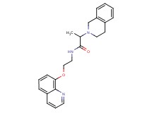 2-(3,4-dihydro-2(1H)-isoquinolinyl)-N-[2-(8-quinolinyloxy)ethyl]propanamide
