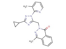 2-{[3-cyclopropyl-1-(3-methylpyridin-2-yl)-1H-1,2,4-triazol-5-yl]methyl}-4-methylphthalazin-1(2H)-one
