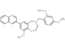 4-(2,4-dimethoxybenzyl)-9-methoxy-7-(3-quinolinyl)-2,3,4,5-tetrahydro-1,4-benzoxazepine