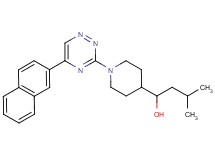 3-methyl-1-{1-[5-(2-naphthyl)-1,2,4-triazin-3-yl]-4-piperidinyl}-1-butanol