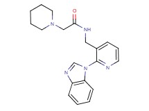 N-{[2-(1H-benzimidazol-1-yl)-3-pyridinyl]methyl}-2-(1-piperidinyl)acetamide