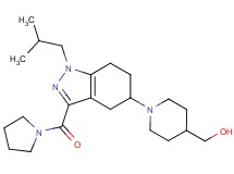 {1-[1-isobutyl-3-(1-pyrrolidinylcarbonyl)-4,5,6,7-tetrahydro-1H-indazol-5-yl]-4-piperidinyl}methanol