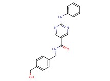 2-anilino-N-[4-(hydroxymethyl)benzyl]pyrimidine-5-carboxamide