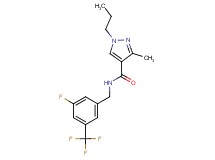 N-[3-fluoro-5-(trifluoromethyl)benzyl]-3-methyl-1-propyl-1H-pyrazole-4-carboxamide