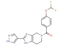 5-[4-(difluoromethoxy)benzoyl]-2-(1H-pyrazol-4-yl)-4,5,6,7-tetrahydro-1H-imidazo[4,5-c]pyridine
