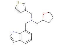 (1H-indol-7-ylmethyl)(tetrahydrofuran-2-ylmethyl)(3-thienylmethyl)amine