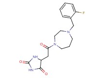 5-{2-[4-(2-fluorobenzyl)-1,4-diazepan-1-yl]-2-oxoethyl}-2,4-imidazolidinedione