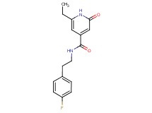 6-ethyl-N-[2-(4-fluorophenyl)ethyl]-2-oxo-1,2-dihydropyridine-4-carboxamide
