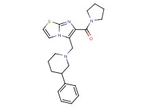 5-[(3-phenyl-1-piperidinyl)methyl]-6-(1-pyrrolidinylcarbonyl)imidazo[2,1-b][1,3]thiazole