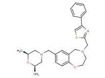 7-{[(2R*,6S*)-2,6-dimethyl-4-morpholinyl]methyl}-4-[(4-phenyl-1,3-thiazol-2-yl)methyl]-2,3,4,5-tetrahydro-1,4-benzoxazepine