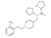 N-cyclopentyl-N-({1-[2-(2-methylphenyl)ethyl]-4-piperidinyl}methyl)prolinamide dihydrochloride