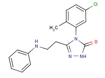 5-(2-anilinoethyl)-4-(5-chloro-2-methylphenyl)-2,4-dihydro-3H-1,2,4-triazol-3-one