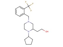 2-{1-cyclopentyl-4-[2-(trifluoromethyl)benzyl]-2-piperazinyl}ethanol