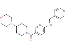 5-[(4-morpholin-4-ylpiperidin-1-yl)carbonyl]-N-(pyridin-4-ylmethyl)pyridin-2-amine
