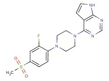 4-{4-[2-fluoro-4-(methylsulfonyl)phenyl]piperazin-1-yl}-7H-pyrrolo[2,3-d]pyrimidine