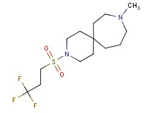 9-methyl-3-[(3,3,3-trifluoropropyl)sulfonyl]-3,9-diazaspiro[5.6]dodecane