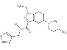 5-[butyl(methyl)amino]-1-ethyl-N-(3-furylmethyl)-N-methyl-4,5,6,7-tetrahydro-1H-indazole-3-carboxamide