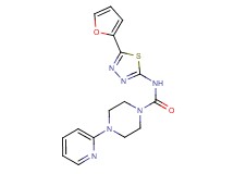 N-[5-(2-furyl)-1,3,4-thiadiazol-2-yl]-4-(2-pyridinyl)-1-piperazinecarboxamide trifluoroacetate