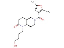 (4aS*,8aR*)-6-(2,5-dimethyl-3-furoyl)-1-(4-hydroxybutyl)octahydro-1,6-naphthyridin-2(1H)-one