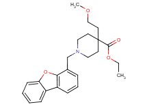 ethyl 1-(dibenzo[b,d]furan-4-ylmethyl)-4-(2-methoxyethyl)-4-piperidinecarboxylate