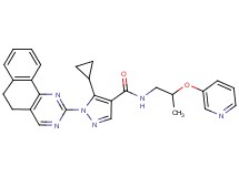 5-cyclopropyl-1-(5,6-dihydrobenzo[h]quinazolin-2-yl)-N-[2-(3-pyridinyloxy)propyl]-1H-pyrazole-4-carboxamide
