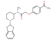 2-(4-acetylphenoxy)-N-[1-(2,3-dihydro-1H-inden-2-yl)-3-piperidinyl]-N-methylacetamide