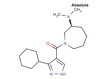 (3S)-1-[(3-cyclohexyl-1H-pyrazol-4-yl)carbonyl]-N,N-dimethylazepan-3-amine