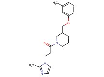 1-[3-(2-methyl-1H-imidazol-1-yl)propanoyl]-3-[(3-methylphenoxy)methyl]piperidine