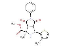 methyl (1R*,3S*,3aR*,6aS*)-1-methyl-3-(3-methyl-2-thienyl)-4,6-dioxo-5-phenyloctahydropyrrolo[3,4-c]pyrrole-1-carboxylate
