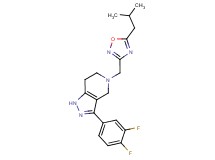 3-(3,4-difluorophenyl)-5-[(5-isobutyl-1,2,4-oxadiazol-3-yl)methyl]-4,5,6,7-tetrahydro-1H-pyrazolo[4,3-c]pyridine