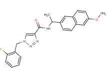 1-(2-fluorobenzyl)-N-[1-(6-methoxy-2-naphthyl)ethyl]-1H-1,2,3-triazole-4-carboxamide